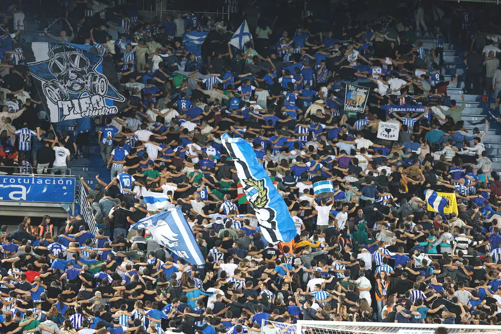 Tifosi del Deportivo Alavés durante una partita