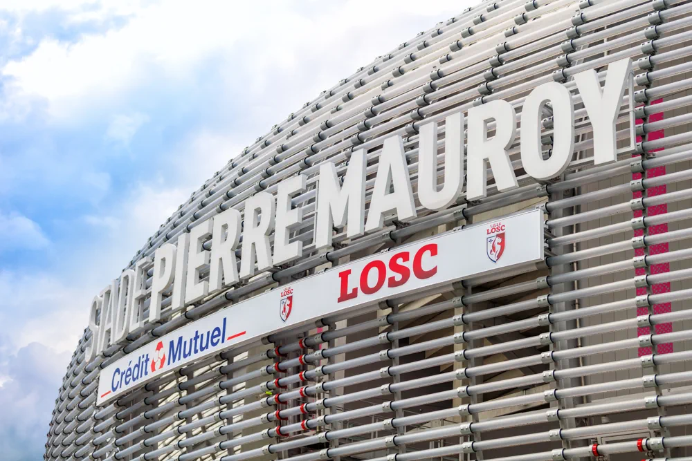 Fuori dallo stadio di casa del Lille - Stade Pierre-Mauroy