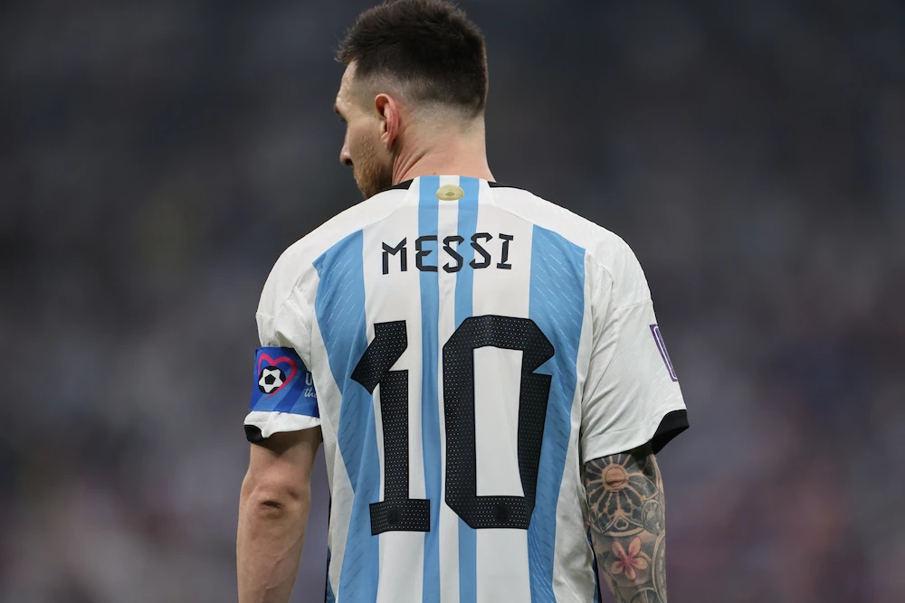 Lionel Messi, Argentina - schiena con numero