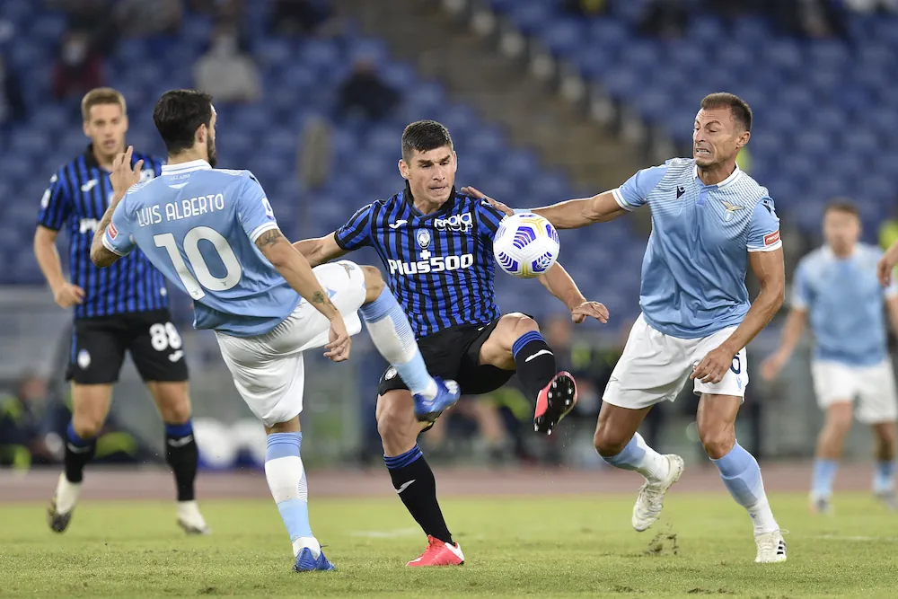 Ruslan Malinovskyi, dell'Atalanta, durante una partita di Serie A